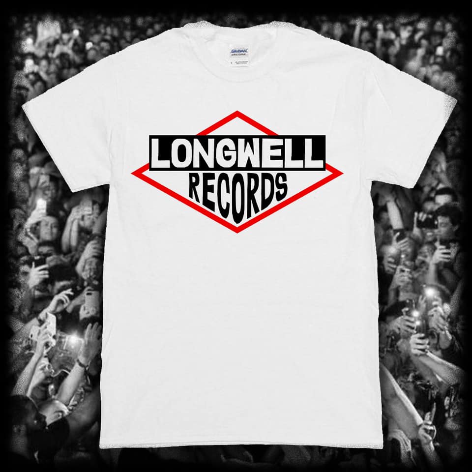 Hip Hop 50th anniversary Longwell Records tee shirt T beastie WHITE RED BLACK