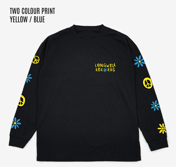 LONGWELL RECORDS 3 FEET HIGH BLACK LONG SLEEVE TOP PRE ORDER