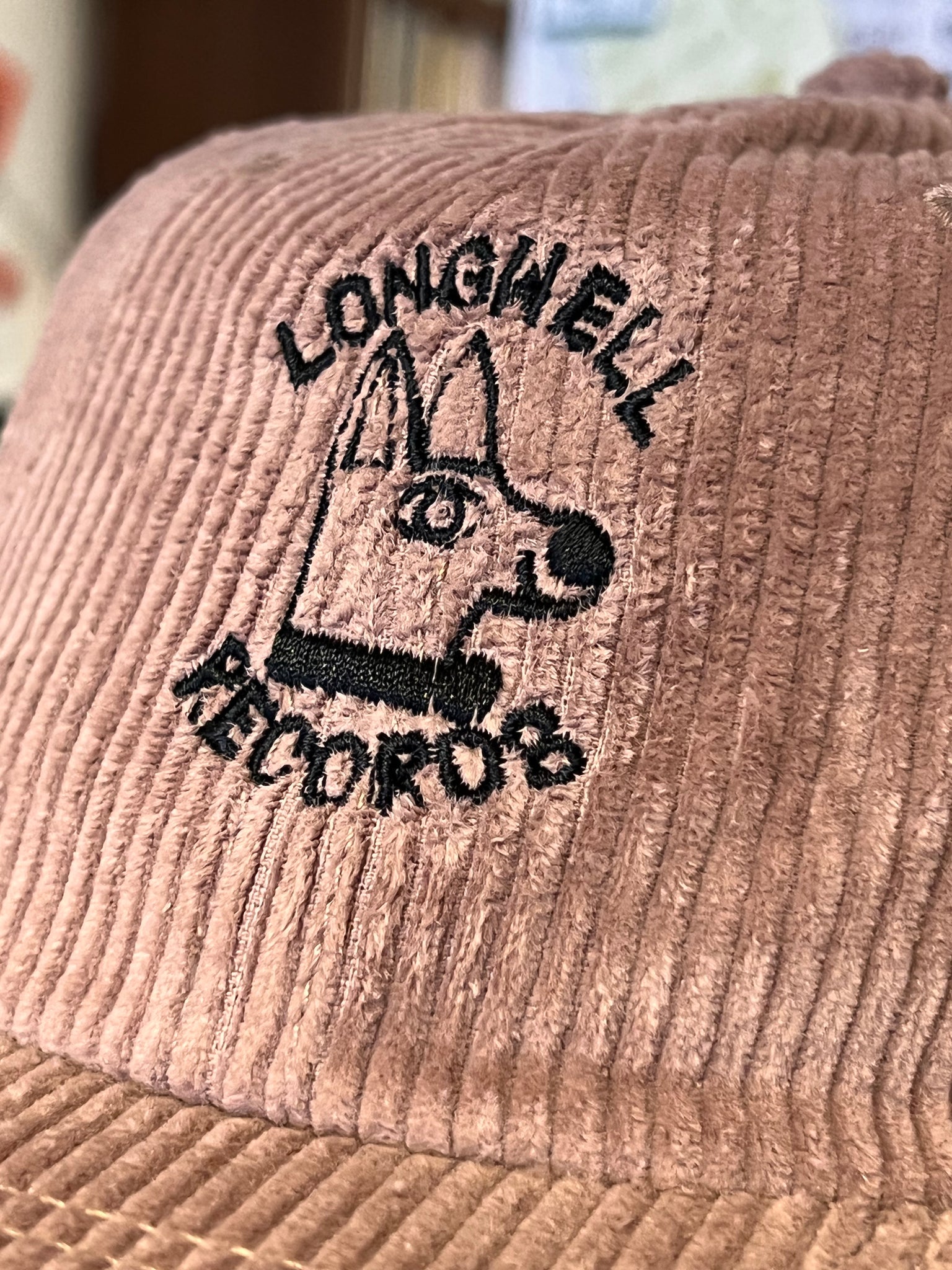 Longwell Records cord hipster cap hat 2023