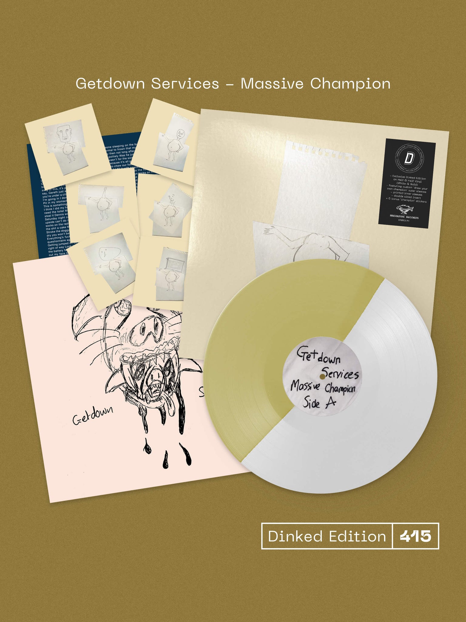 GETDOWN SERVICES DINKED EDITION ALBUM 'MASSIVE CHAMPION' VINYL