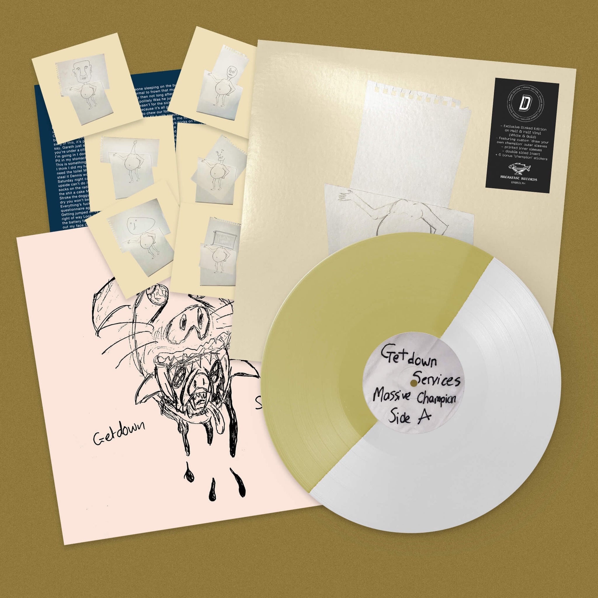 GETDOWN SERVICES DINKED EDITION ALBUM 'MASSIVE CHAMPION' VINYL