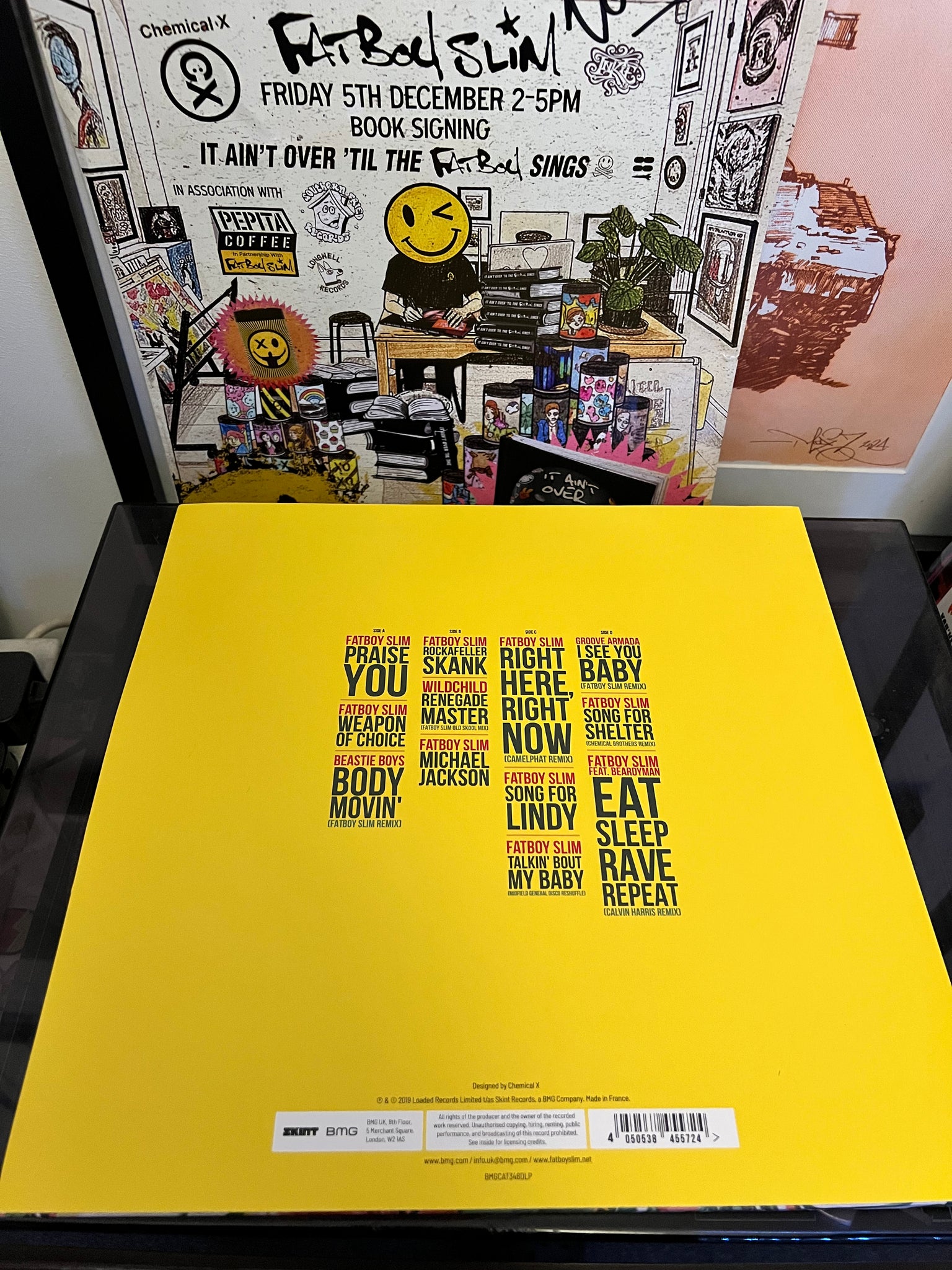 SIGNED FATBOY SLIM ALBUM THE BEST OF FATBOY SLIM PROFITS TO KEYNSHAM FOOD BANK