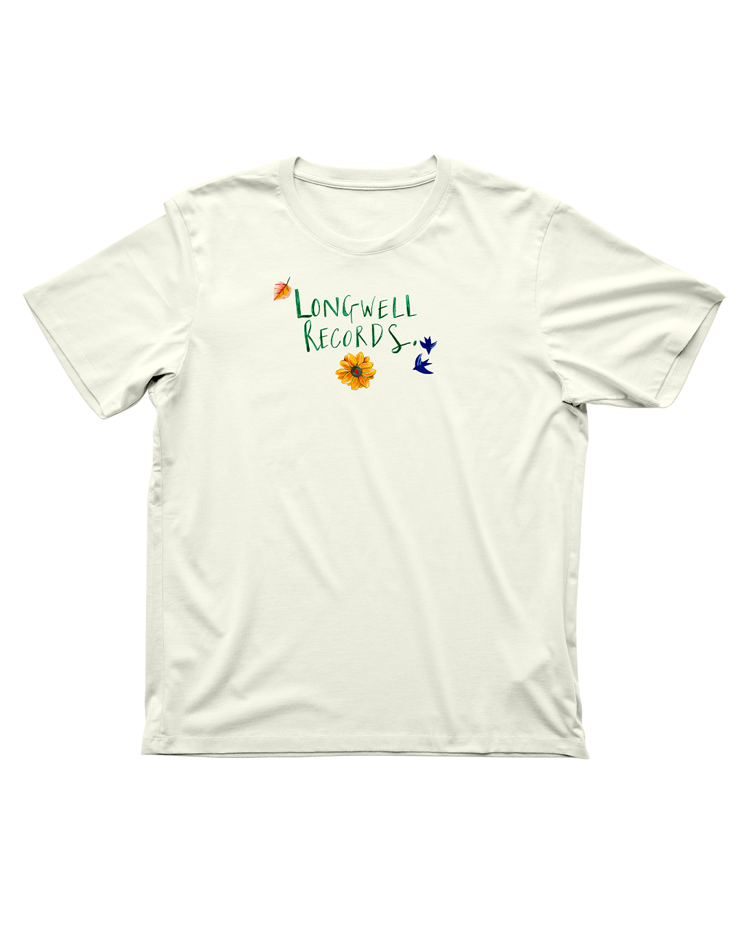 Laura Nye x Longwell Records Autumn Collection Tee shirt Ivory