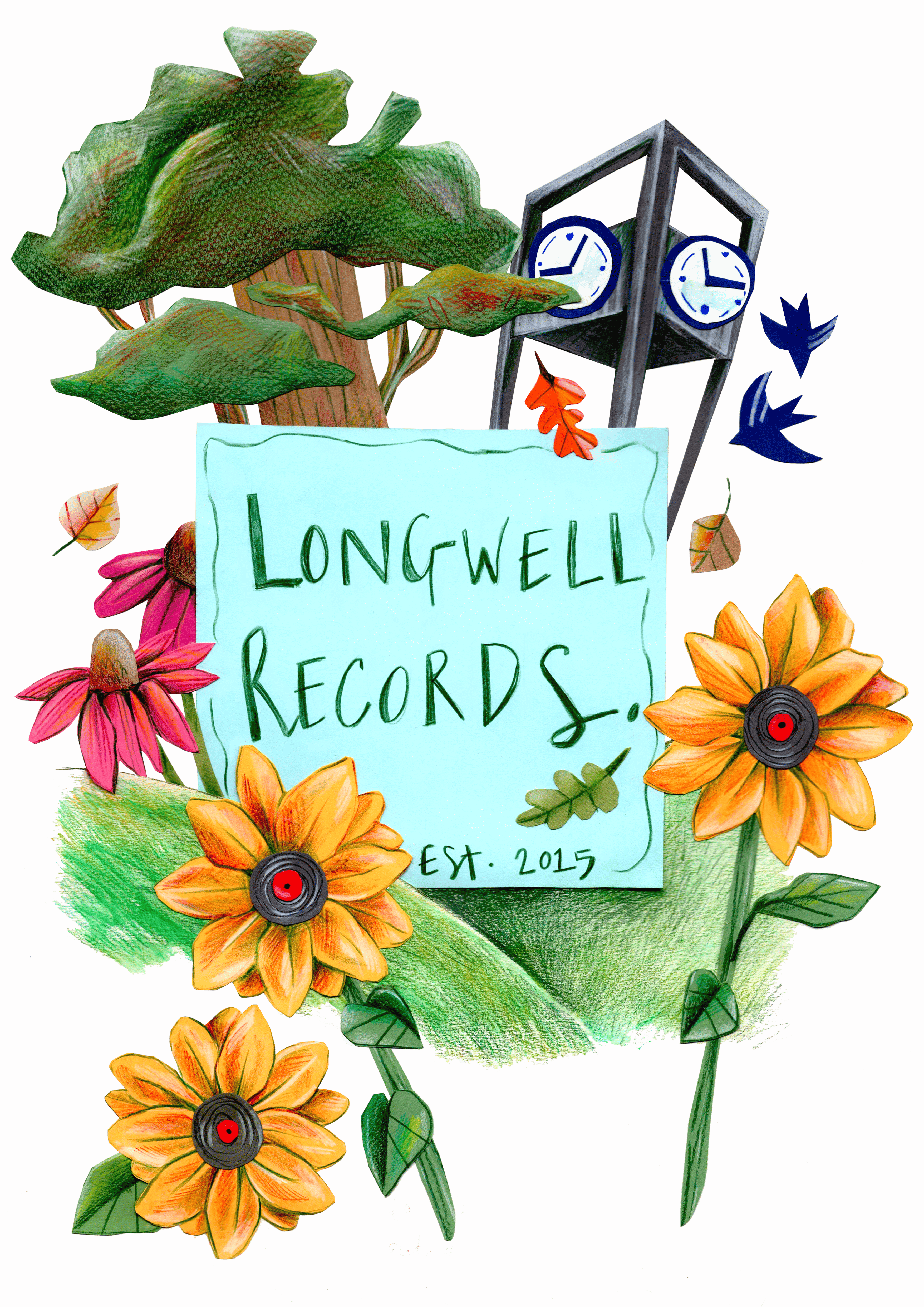 Laura Nye x Longwell Records Autumn Collection Sweatshirt Ivory
