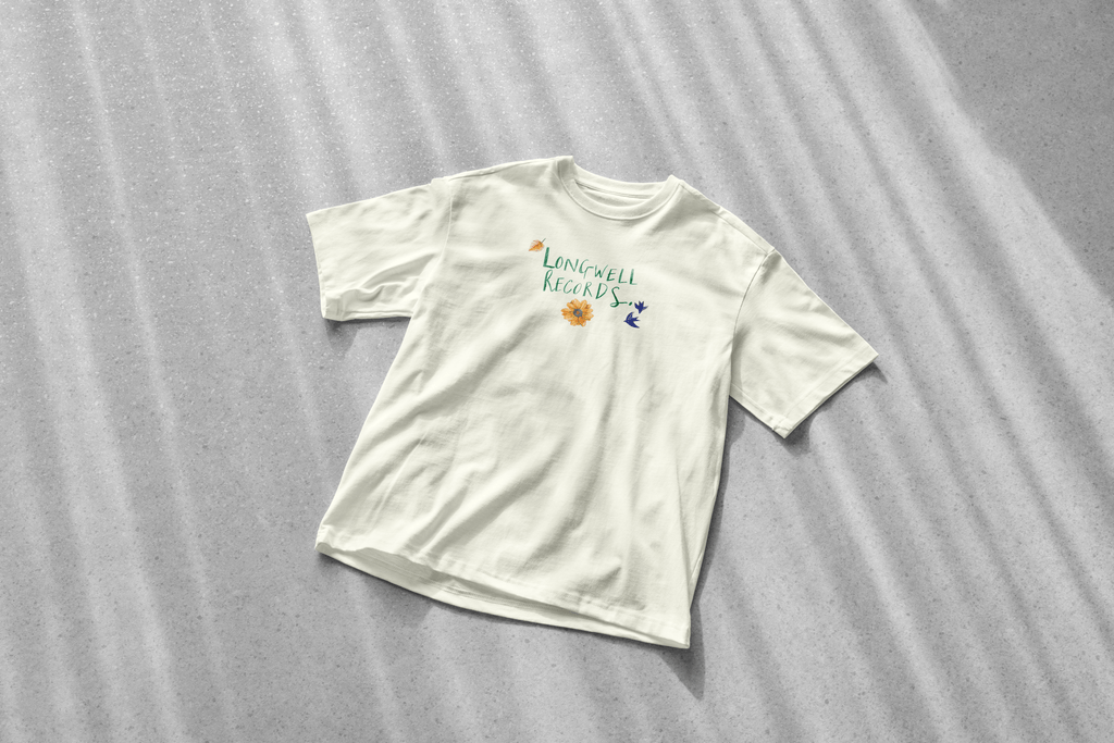 Laura Nye x Longwell Records Autumn Collection Tee shirt Ivory