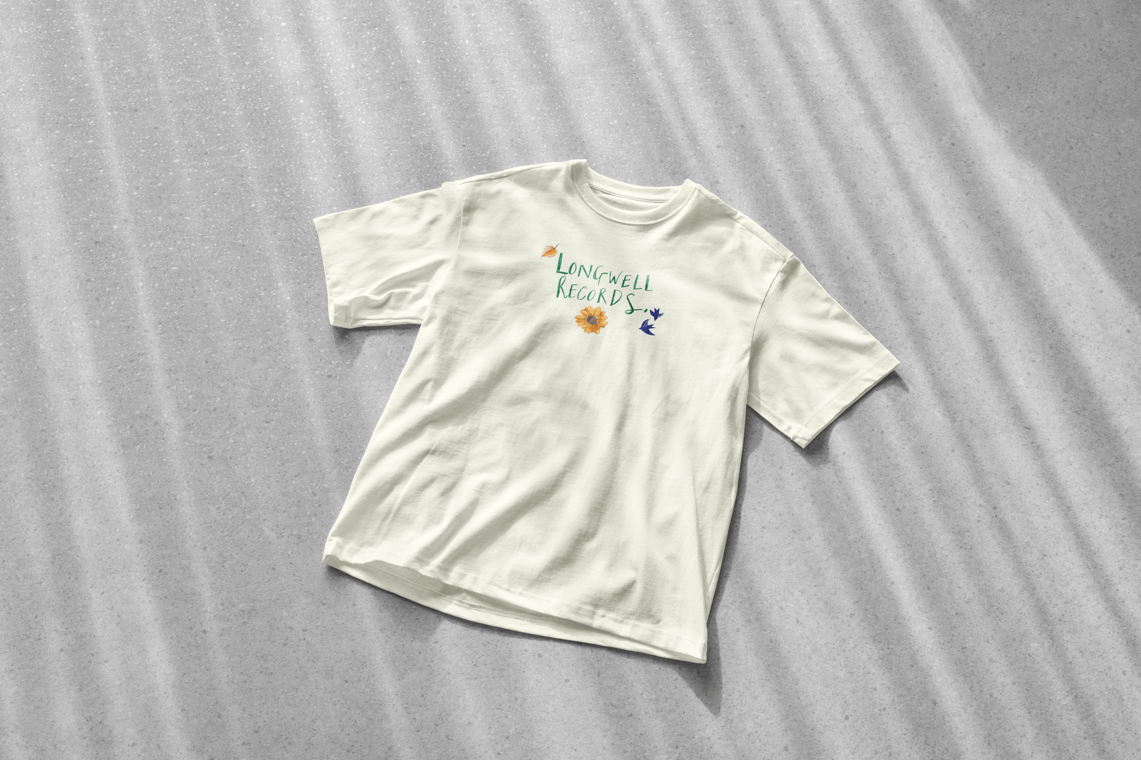 Laura Nye x Longwell Records Autumn Collection Tee shirt Ivory