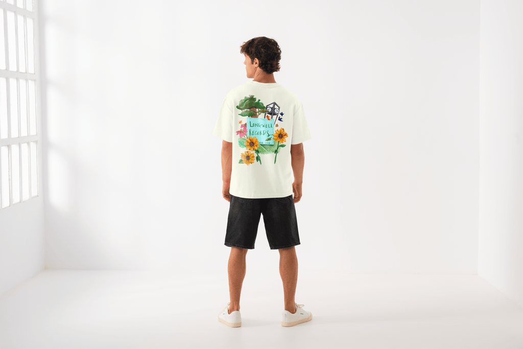 Laura Nye x Longwell Records Autumn Collection Tee shirt Ivory