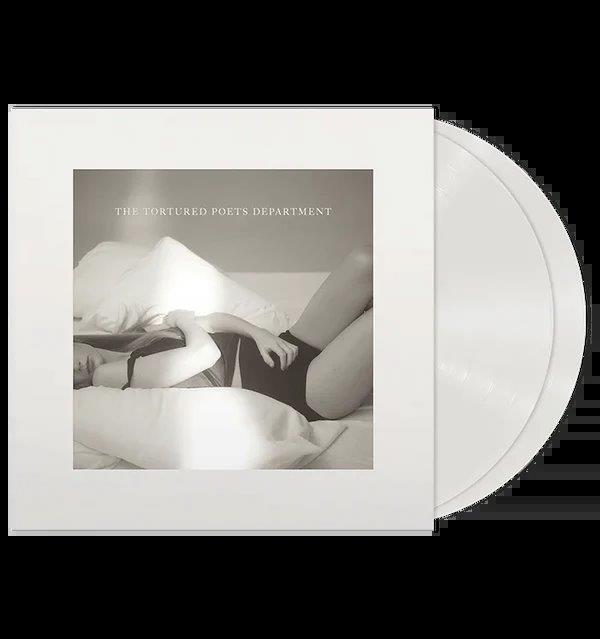 Taylor Swift PRE SALE The Tortured Poets Department Standard Ghosted White Vinyl + Bonus Track “The Manuscript”